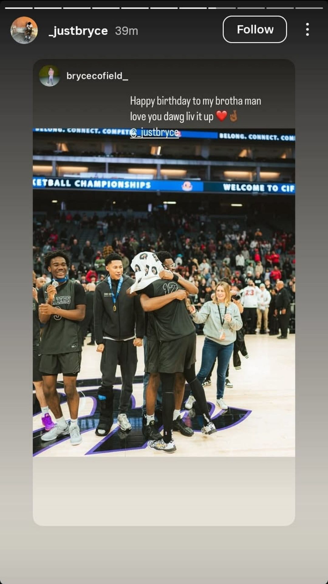 Bryce Cofield via Instagram (image credit: instagram/_justbryce)